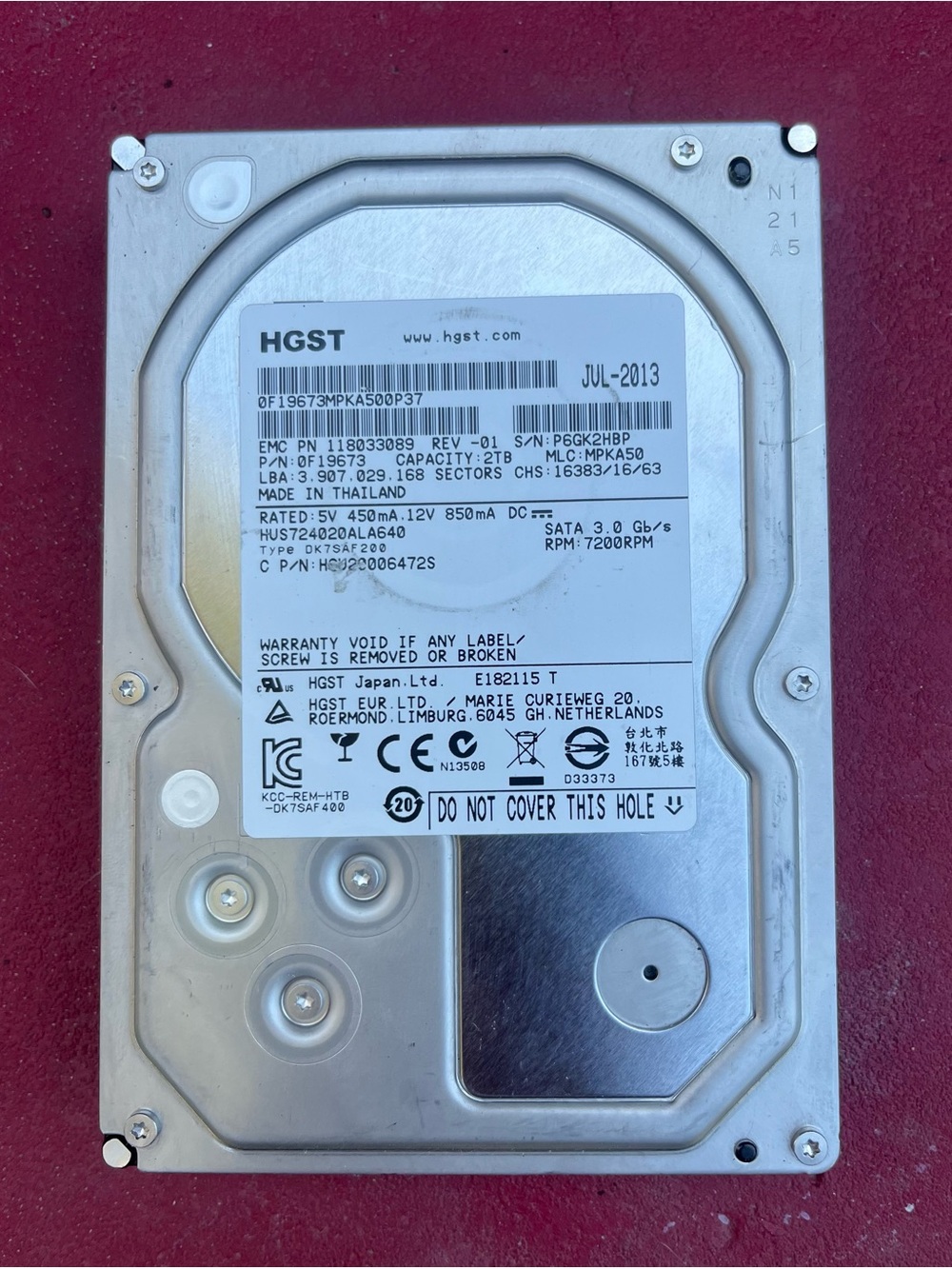 Ultrastar 2TB 3.5-inch Internal Hard Driver